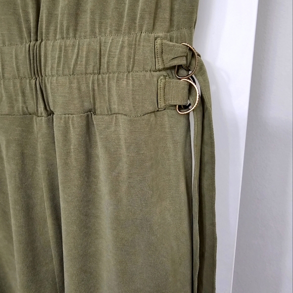 Saturday Sunday Olive Green Jumpsuit by Athropologie sz medium - Picture 4 of 6